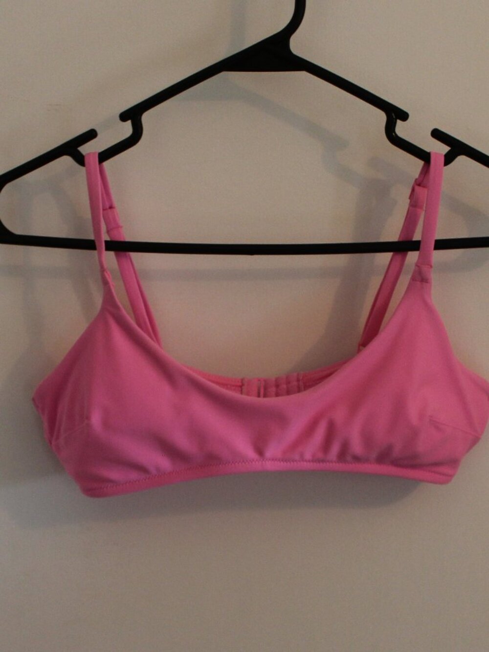 Aerie Vibrant Pink Bralette-style bikini top Size small